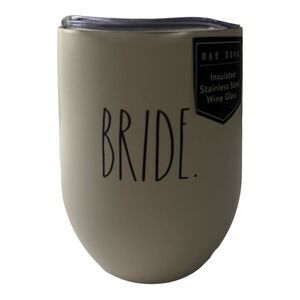Rae Dunn Bride Insulated Stainless Steel Wine‎ Glass With Lid